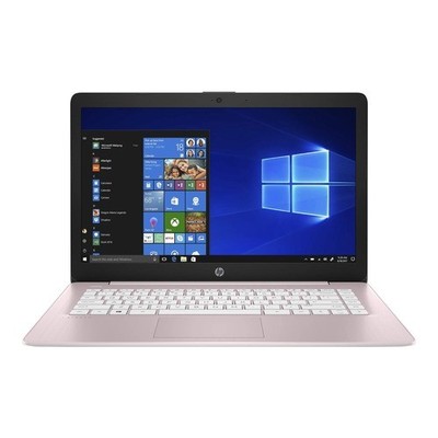 HP Stream 14-cb188nr 14 Inches HD Laptop - Rose Pink - Intel Celeron 9MV75UA