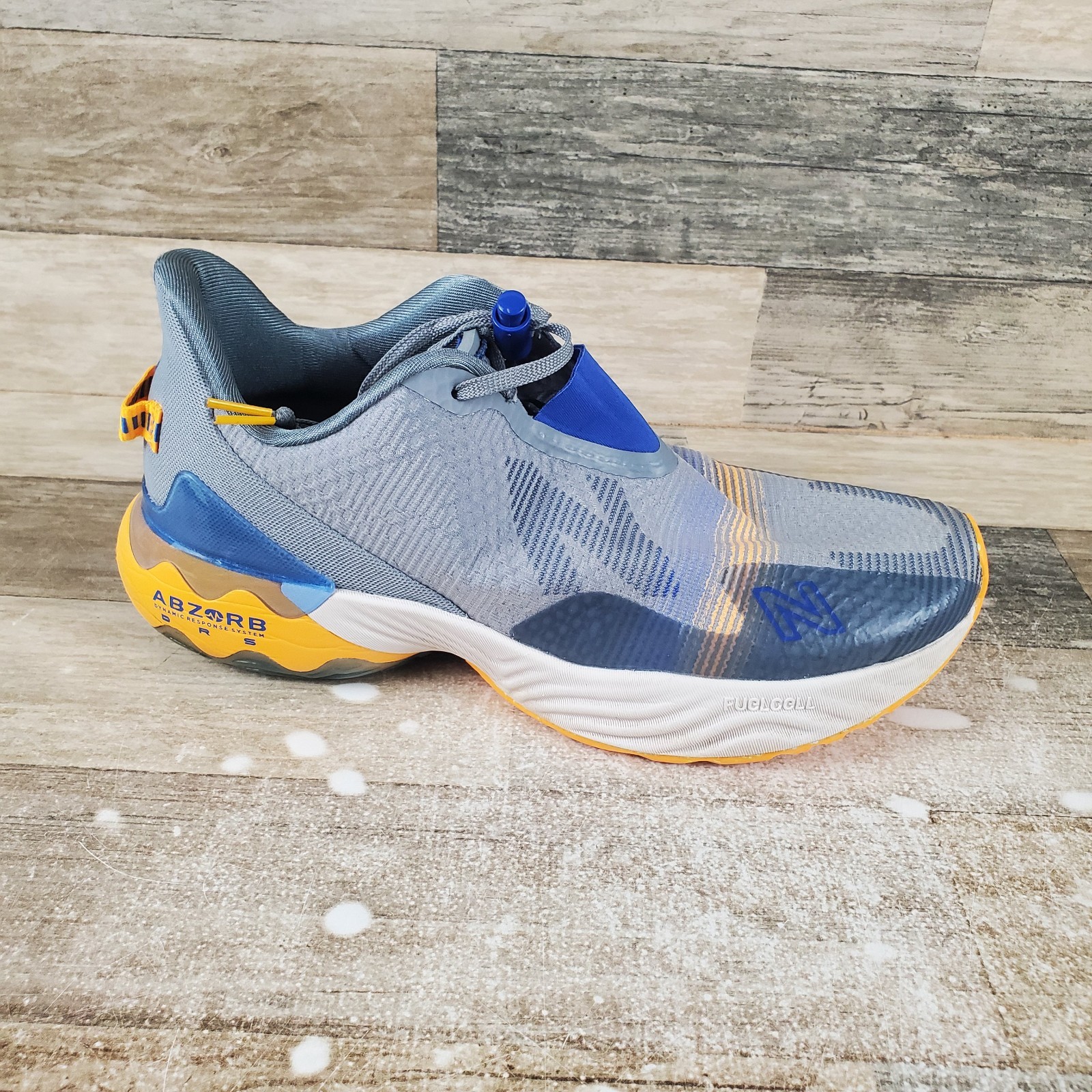 New Balance FuelCell Rebel Tr Mens Sz 10 2E Gray Hot Marigold Low Top Sneaker New Balance FuelCell Rebel Tr Mens Sz 10 2E Gray Hot Marigold Low Top Sneaker