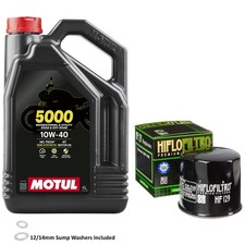 KAF950 Mule 3010 Diesel 4x4 Oil Filter Motul 5000 10w40 Kawasaki 2006 Inc Washer