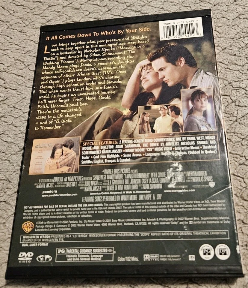 A Walk To Remember 2002 DVD Tested Plays - Image 3 of 4