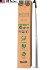 Shoe Horn Long Handle for Seniors - Handled X-Large 31.5", 31.5" Black