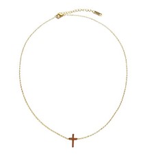 Cross Necklace for Women Dainty Small Cross Choker Necklace Simple Trendy Sidewa