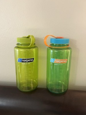 Nalgene 32oz wide mouth water bottles, two bottles