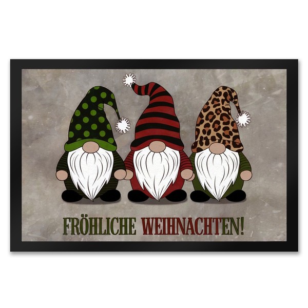 Drei Wichtel - FröHliche Weihnachten FußMatte XXL In 50X75 Cm-image