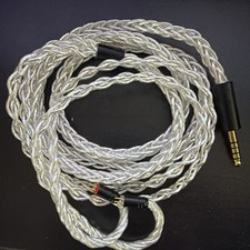 8-Strand purity silver wire 0.78 2pin  IEM upgrade CABLE 4.4mm