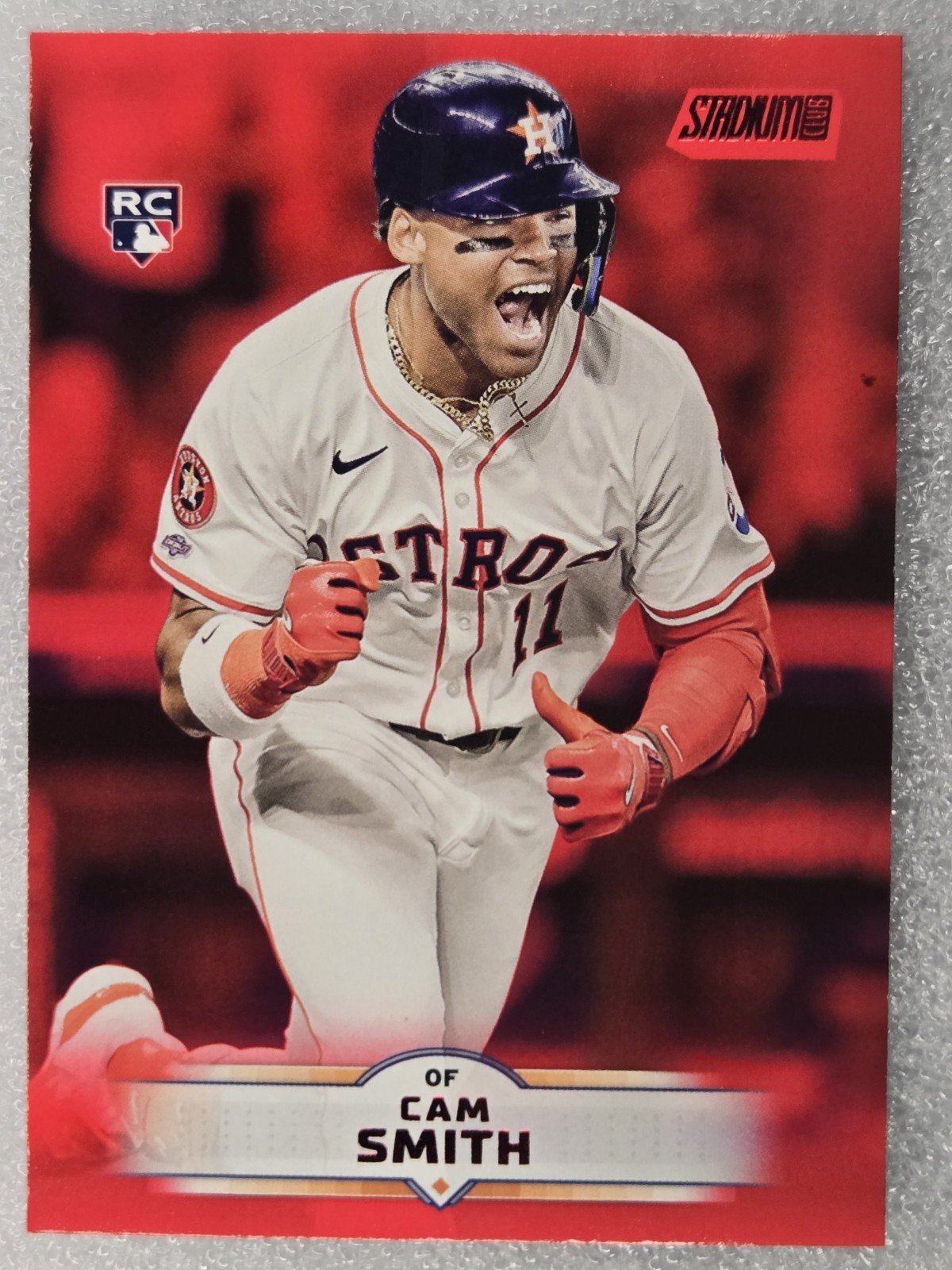 2025 Topps Stadium Club - Cam Smith #60 Red Foil (RC) Houston Astros