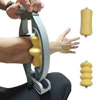 Tennis Elbow Relief & Pain Relief Forearm Roller with Three Replaceable Massa...