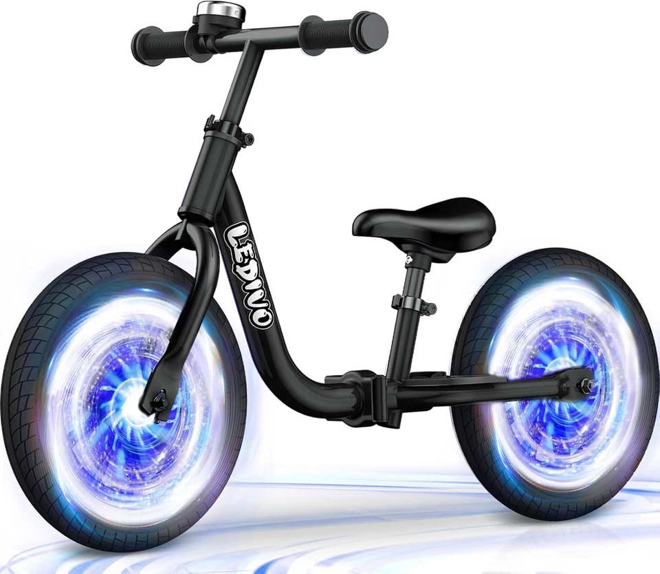 12-Inch No-Pedal Balance Bike for Kids 2-5 with Colorful Lighting Design - image 2 of 2