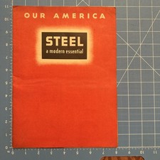 Livret étudiant Coca Cola Our America 1944 pour acier