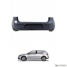 Stoßfänger hinten für VW Golf VII 7 ab 10/2012 auch GTI grundiert 4x PDC passend