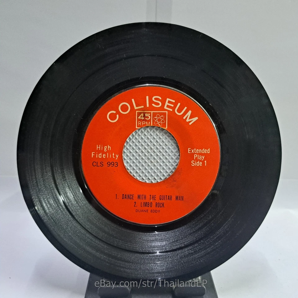 DUANE EDDY /DANCE WITH THE GUITAR MAN /THE RIVER KWAI MARCH / THAILAND EP THAI - Image 3 of 4