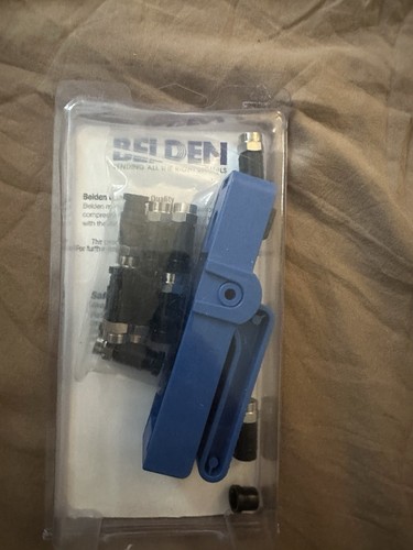 Belsen Coax F-connector Zestaw instalacyjny Narzędzie kompresyjne i 10 sztuk w zestawie - Zdjęcie 3 z 3