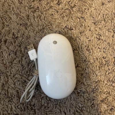 APPLE A1152 Mouse USB WHITE Genuine Wired Excellent Condition OEM