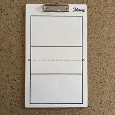 Murray Sporting Goods Dry Erase Double-Sided Tennis Coaches Clipboard