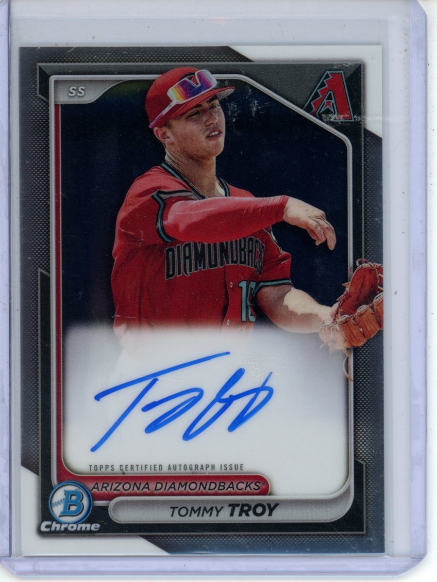 2024 Bowman Tommy Troy Chrome Auto #CPA-TT