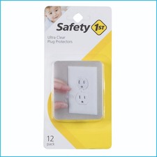 Safety 1st Ultra Clear Plug Protectors Outlet Covers 12 Pack Child Safety