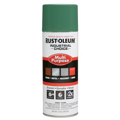 Rust-Oleum 202211 Spray Paint, Machine Green, Gloss, Solvent, 12 Oz
