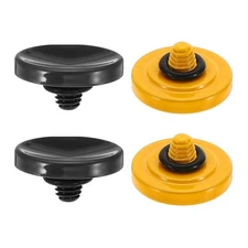 Camera Shutter Button 2pcs Shutter Release Button Concave, Black Yellow