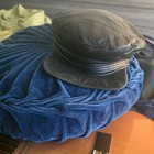 LEATHER MENS HAT BRAND NEW REAL LEATHER ONE OF A KIND PIECE Size LARGE — photo 1