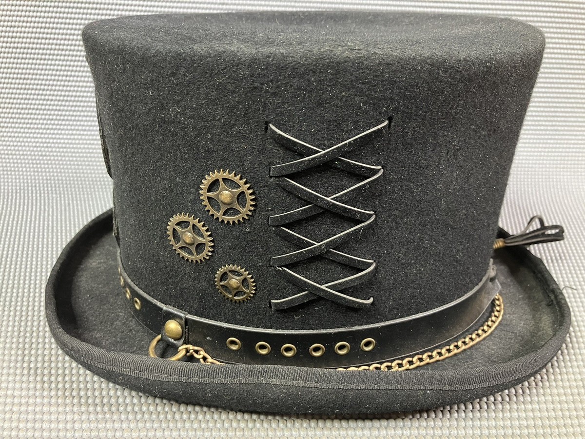 Hank Williams Used Stetson Open Road Conner VTG Black Top Hat 100