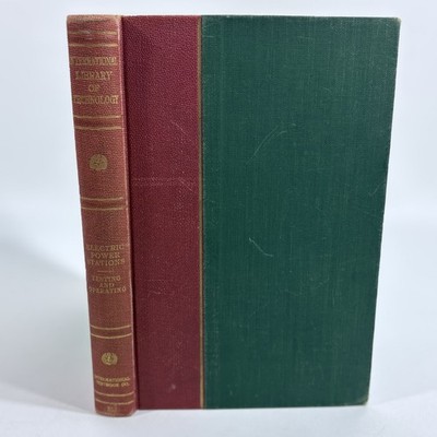 Electric Power Stations Testing and Operating Doane 1928 Vintage Antique Book