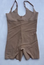 Honeylove 3X Smoother Open-Bust Mid-Thigh Bodysuit Tan SPBS00006