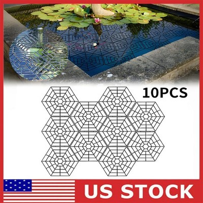 10Pcs Pond Protector Floating Fish Guard Grid Floating Cover Net Garden Supplies