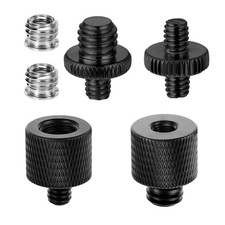 Tripod Screw Adapter 6 Pcs Aluminum Threaded Converter 1/4 Male 1/4" x 3/8"