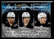 2024-25 Upper Deck Series 1 A-Lines #AL-32 Kyle Connor Mark Scheifele Nikolaj E