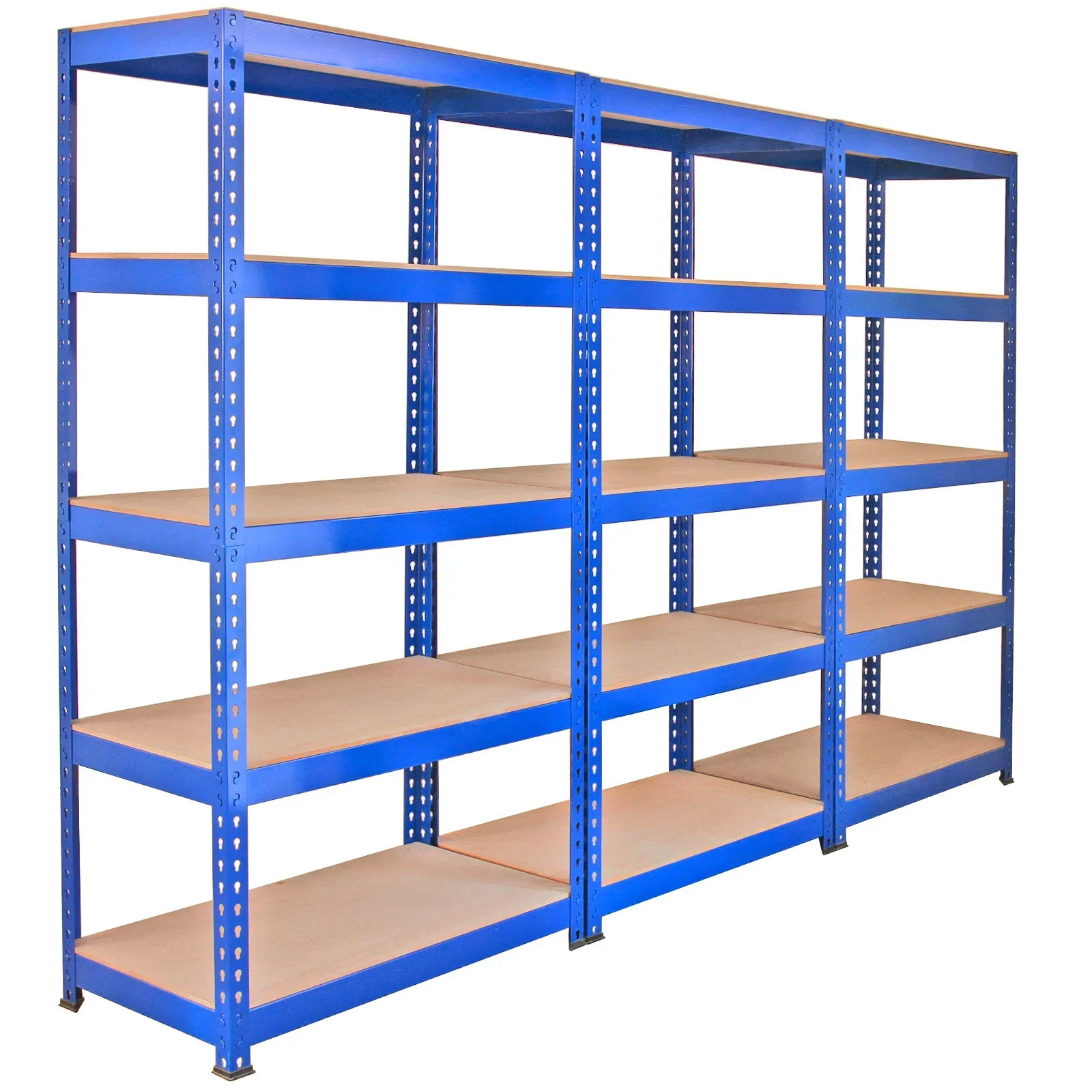 3 Racking Bays 90cm Warehouse Shelves Storage Garage Shelving