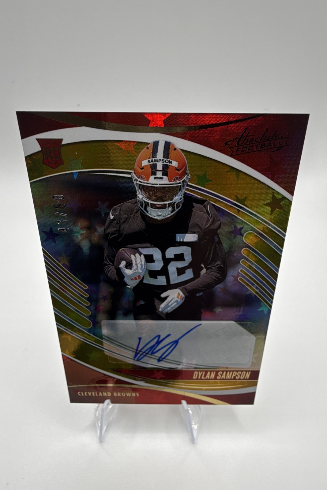 2025 Panini Absolute - Rookies Dylan Sampson #121 Gold Stars Signatures /50 