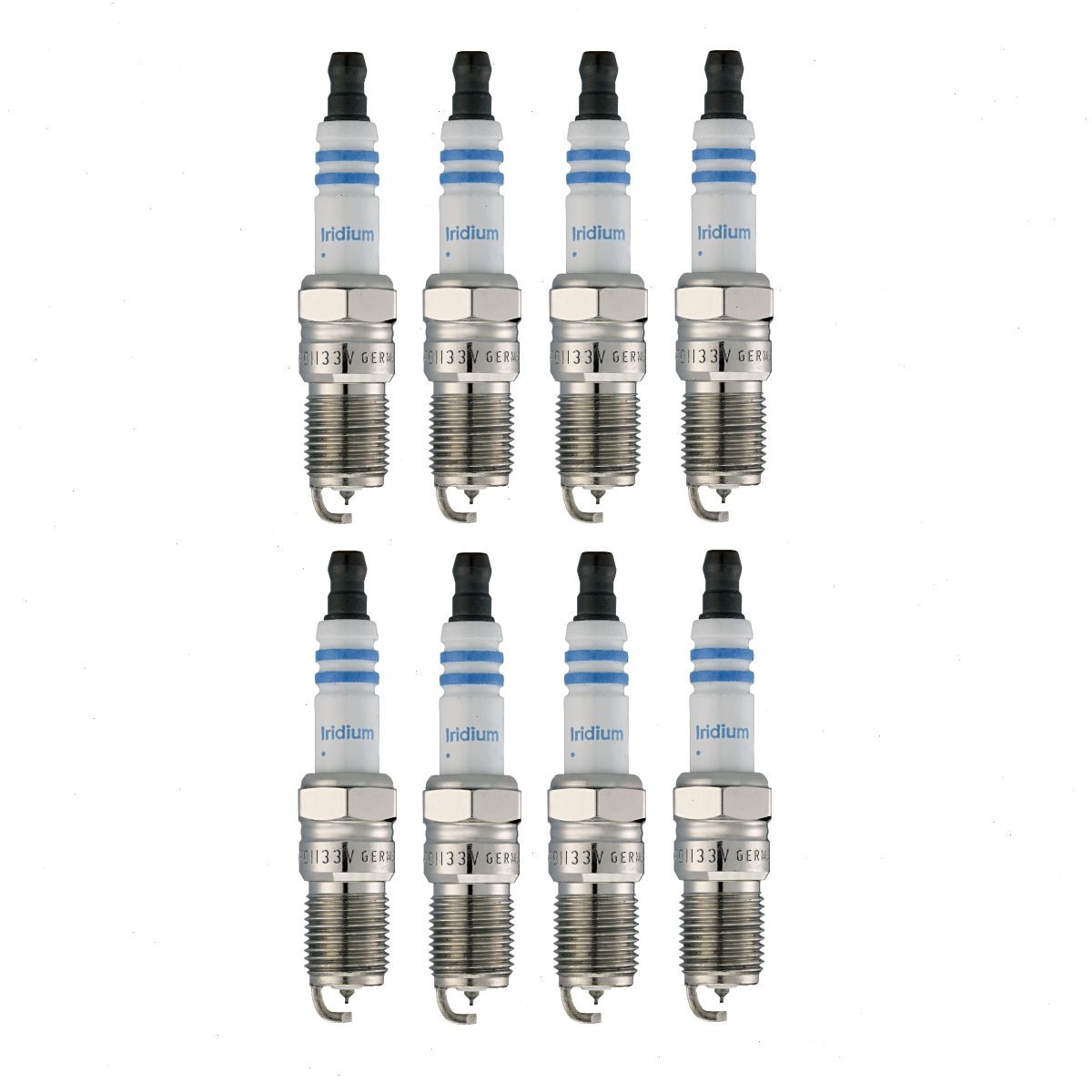 8 pc Bosch Double Iridium Spark Plugs for 2004 Ford F-150 Heritage 4.6L V8 sc