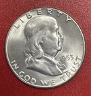 1953 S Franklin Silver Half Dollar, Choice to Gem Uncirculated.
