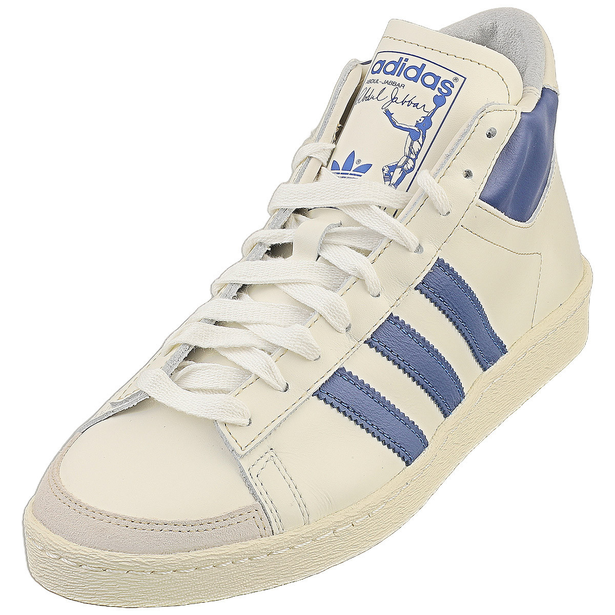 adidas Jabbar Hi Mens Fashion Sneakers in White Blue - 8 US adidas Jabbar Hi Mens Fashion Sneakers in White Blue - 8 US
