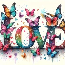 Butterfly Diamond Art Kit for Adults 12 x 12 Inch