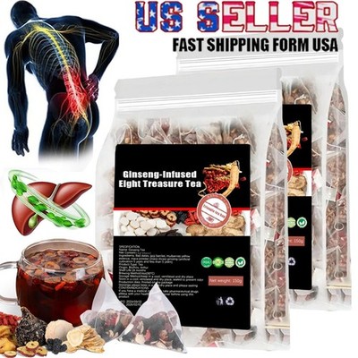 Ginseng-infused Eight Treasure Tea Kidney Ginseng Wolfberry Mulberry Health 