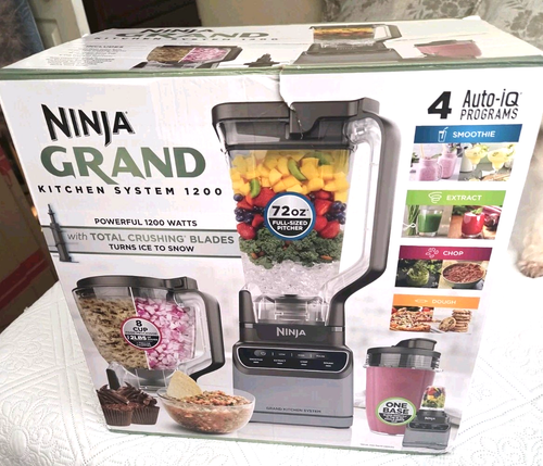 NINJA GRAND KITCHEN SYSTEM 1200 WATT BLENDER W/4PRESET AUTO-IQ PROGRAMS NEW BL