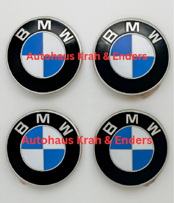 4x ORIGINAL BMW Emblem Felgenaufkleber Kappe Ø 60mm 5er E12 36131181105