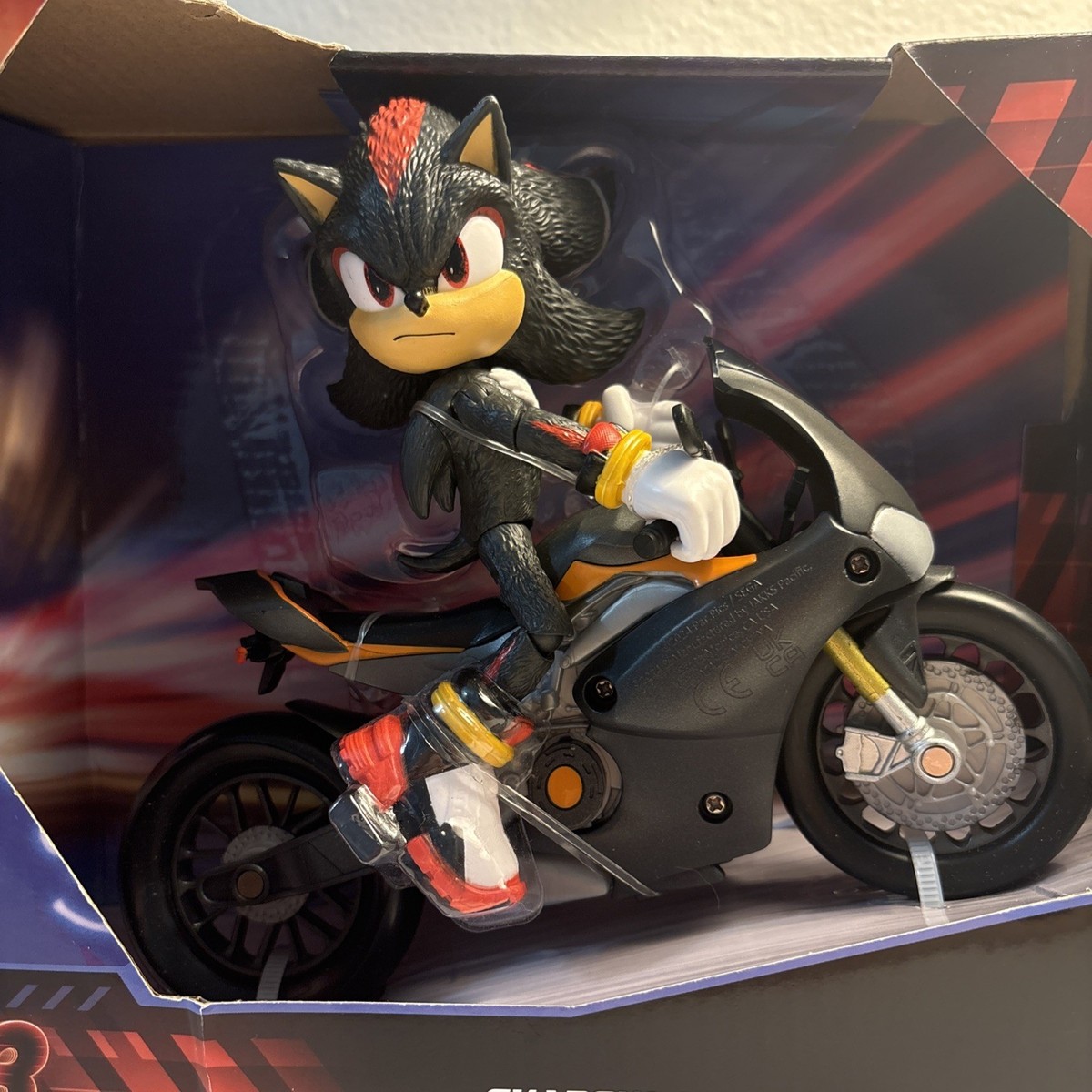 Sonic 3 Movie - 5 inch figuur w/voertuig (motorfiets
