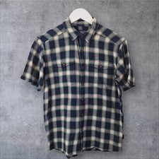 Patagonia Shirt Short Sleeve 100% Organic Cotton Lightweight Check Men's Small