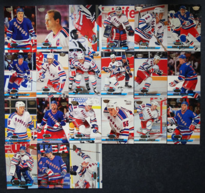 1993-94 Topps Stadium Club Members Only New York Rangers Team Set ...
