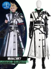 Game Final Fantasy VII Cloud Strife Costume Outfit FF7 Cosplay Halloween Suit
