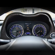 Carbon Fiber Interior Dashboard Frame Cover Trim For Infiniti Q50 Q60 2014-2019