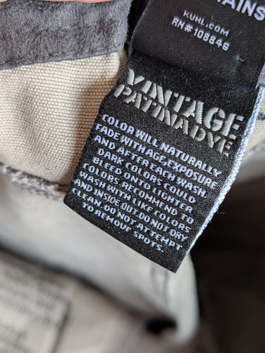 Kuhl Hose Herren 30x30 Fit 29x27 grau Kanvus Jeans Baumwolle Stretch Canvas gerade - Bild 7 von 16