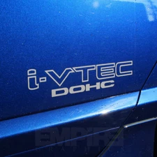 Civic Si DOHC i-VTEC iVTEC Silver Decal Sticker OEM SIZE EP3 FG2 K20 K24 Honda