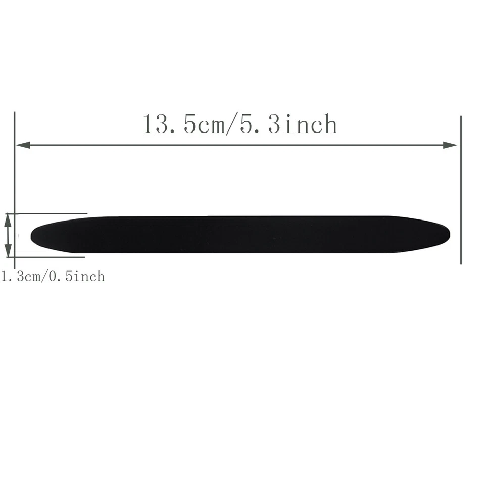 10Pcs Gauge 0.71mm Celluloid Strips Oud Pick Reeshe for Oud Ud Qadim Solid Black - Image 3 of 3