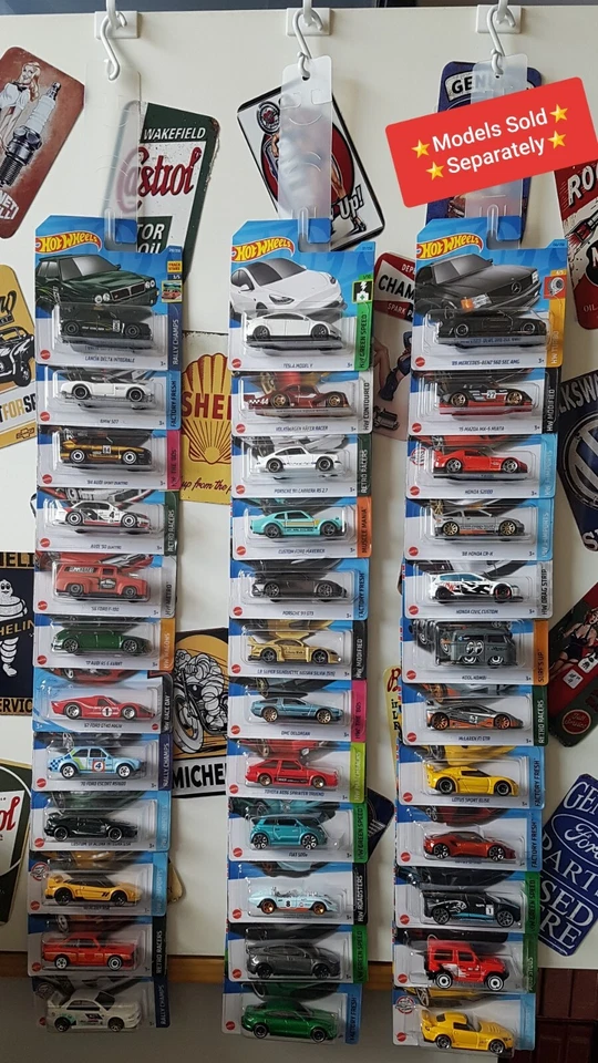 Hot Wheels / Matchbox- 10 x Hanging Strips & Hooks ☆BRAND NEW!☆ Hangs 120 Models - Image 3 of 4