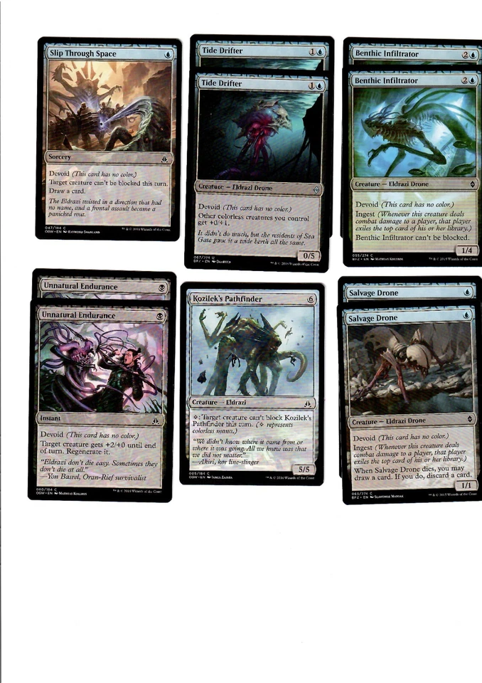 Eldrazi Menace(Blue/Black)-MTG-Custom Casual 60 Card Deck - Magic: The Gathering - Image 3 of 4