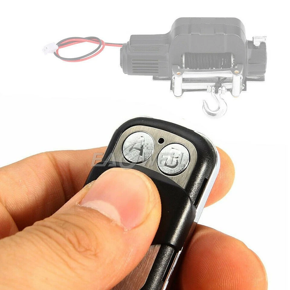 Off Road RC Car Metal Electric Winch Control for 1/10 TRX4 Axial SCX10 RC4WD D90 - Image 2 of 4