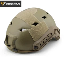 IDOGEAR Tacitcal FAST Helmet BJ Type Airsoft Headwear w/ Side Rail Camo Military